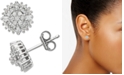 Macy's Diamond Burst Stud Earrings (1/2 ct. t.w.) in Sterling Silver 